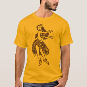 T-shirt de fille de danse polynésienne