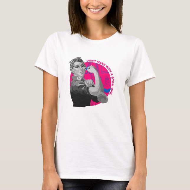 T-Shirt de Fille de Fille de Foule (Devant)