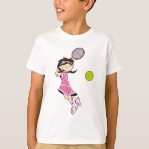 T-shirt de fille de tennis