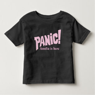 T-shirt de filles à la panique