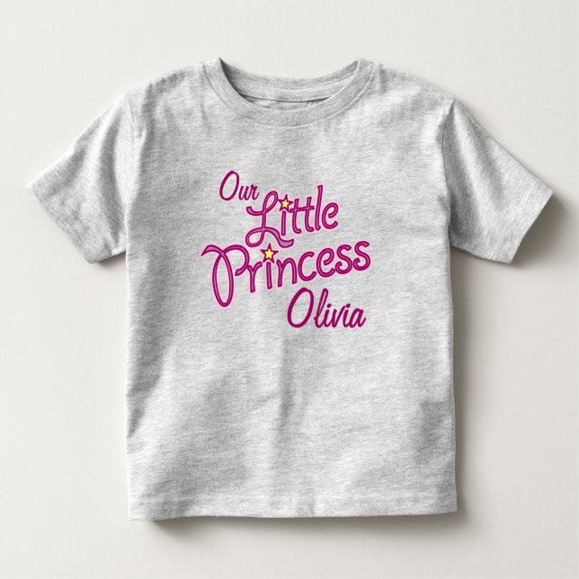 T-shirt de filles de notre petite princesse (Devant)