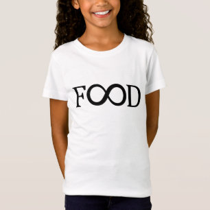 T-shirt de filles de nourriture d'infini
