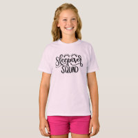 T-shirt de filles de peloton de Sleepover