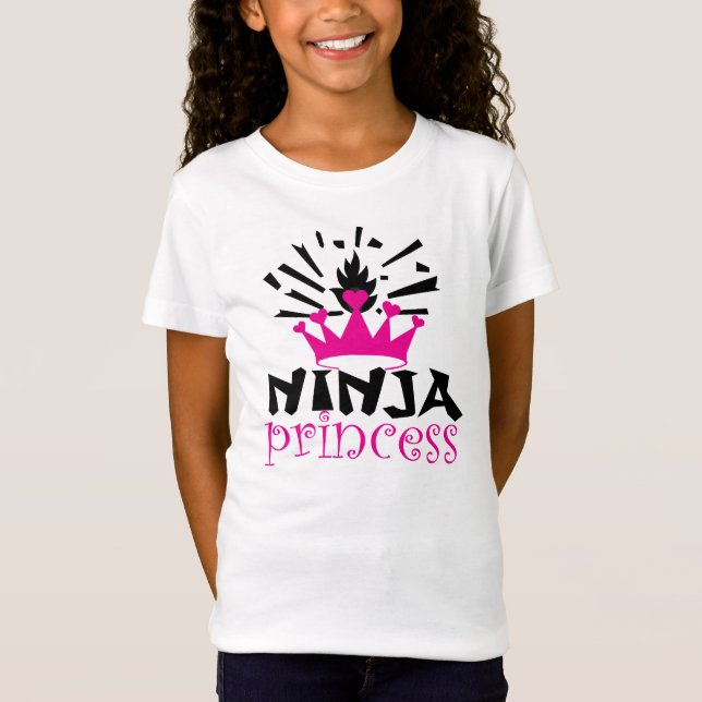T-shirt de filles de princesse de Ninja (Devant)