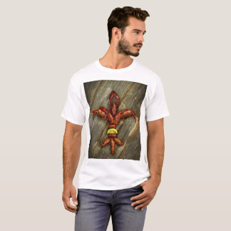 T-shirt de Fleur-De-Lis d'écrevisses