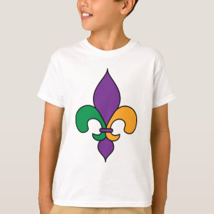 T-shirt de Fleur de Lis Kids de mardi gras