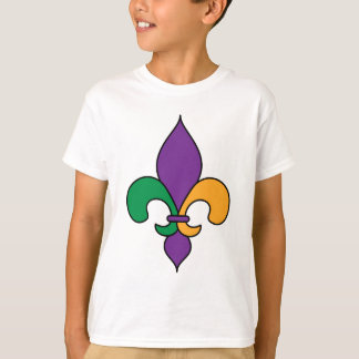 T-shirt de Fleur de Lis Kids de mardi gras