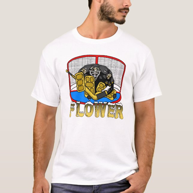 T-shirt de fleur de pingouin (Devant)