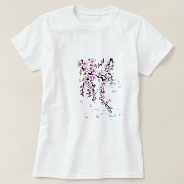 T-shirt de fleurs de cerisier (Design devant)