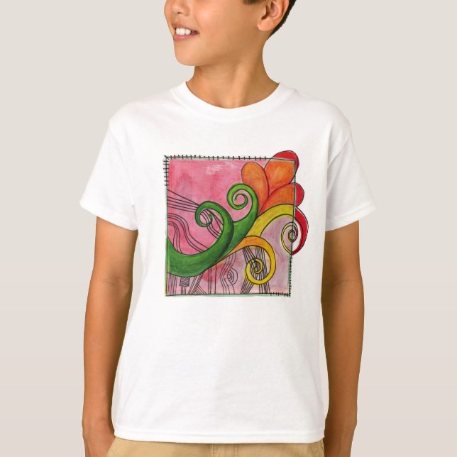 T-shirt de floraison d'éclat (Devant)
