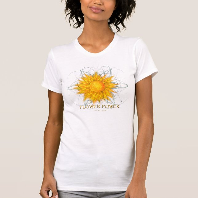 T-shirt de flower power (Devant)