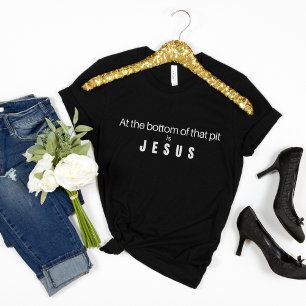 T-shirt de foi pour femmes, texte blanc