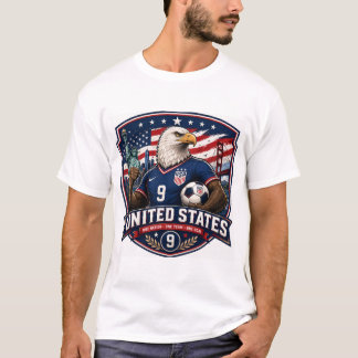 T-shirt de football des États-Unis
