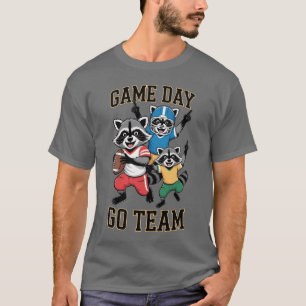 T-shirt de football Raton Laveur pour le jour de m