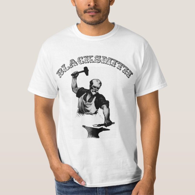 T-shirt de forgeron - le forgeron forge l'acier (Devant)