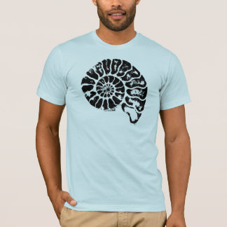 T-shirt de fossile d'ammonite