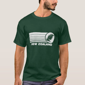 T-shirt de fougère argentée de la Nouvelle Zélande