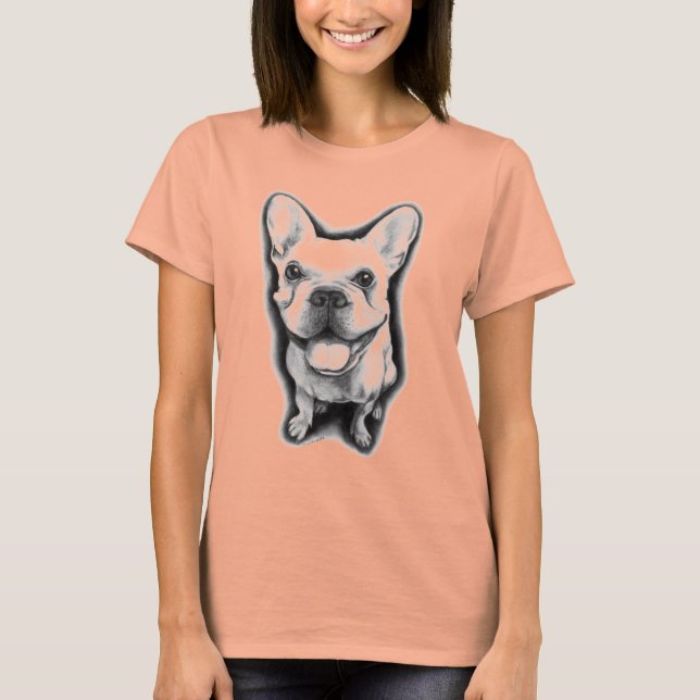 T-shirt de French Bulldog Ladie (Devant)
