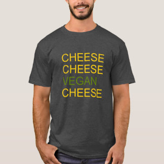 T-shirt de fromage et de végétalien