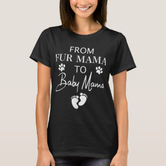 T-shirt De Fur Mama À Baby Mama Chien Chat Propriétaire No