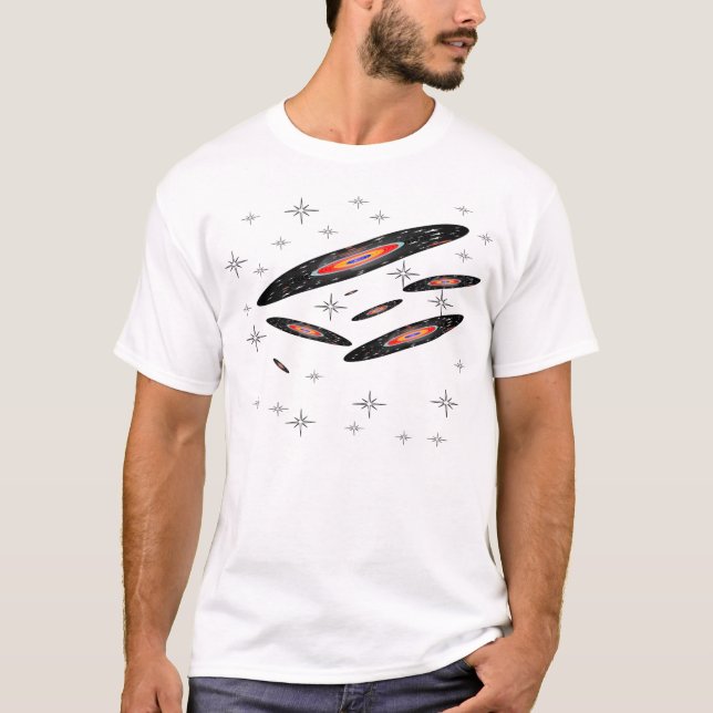 T-shirt de galaxie d'espace extra-atmosphérique (Devant)