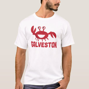 T-shirt de Galveston - crabe rouge drôle