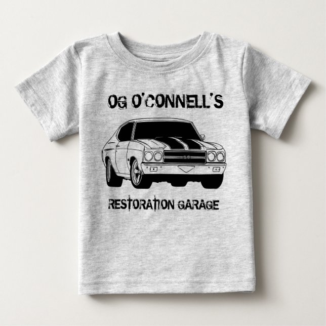 T-SHIRT DE GARAGE DE RESTAURATION (Devant)