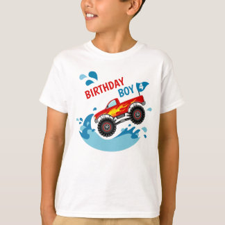 T-shirt de garçon d'anniversaire de réception au