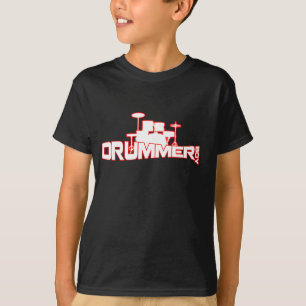 T-shirt de garçon de batteur