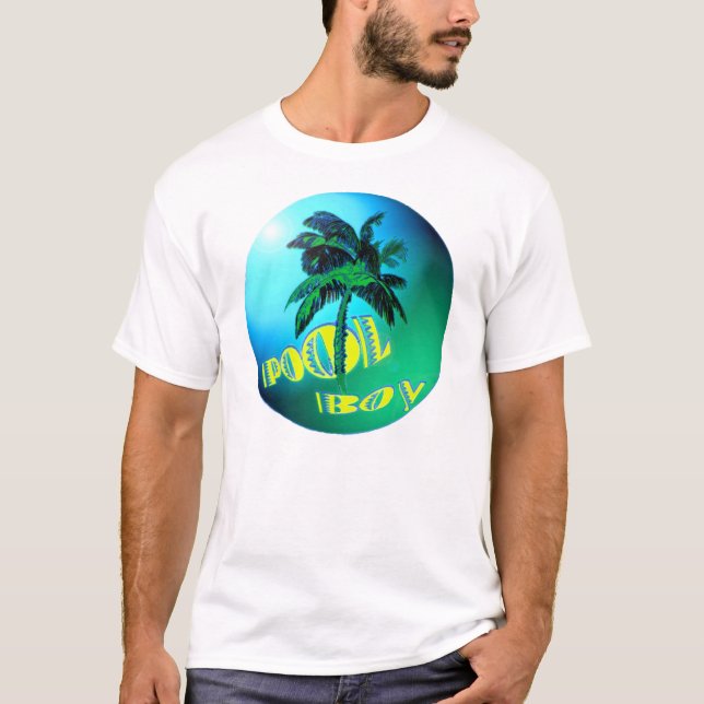 T-shirt de garçon de piscine (Devant)