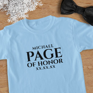 T-Shirt de Garçon d'Honneur de Mariage Enfant Pers