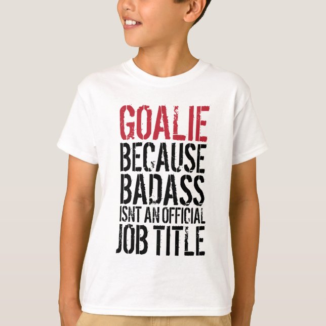 T-shirt de gardien de but de Badass (Devant)
