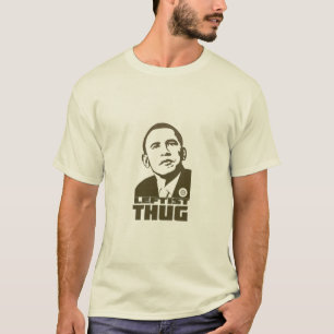 T-shirt de gauche adulte de voyou d'Obama