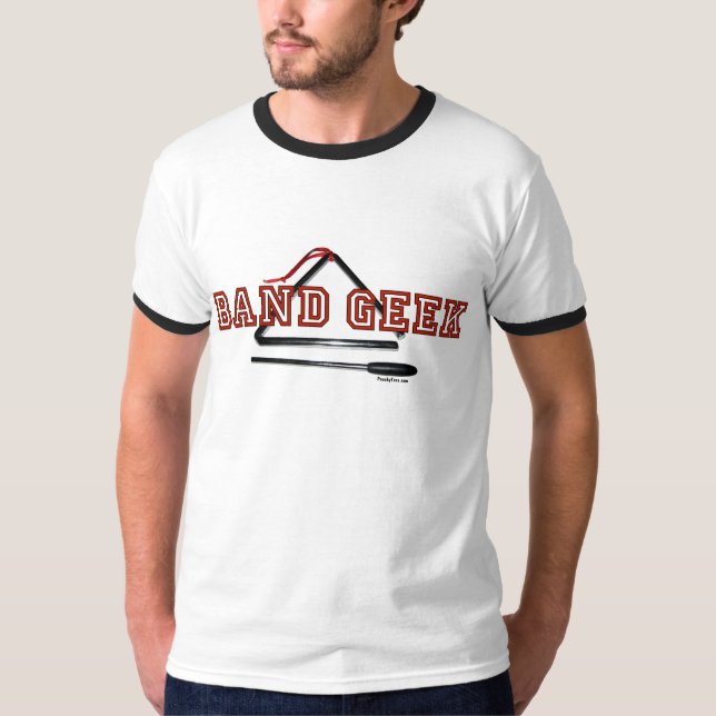 T-shirt de geek de bande (Devant)
