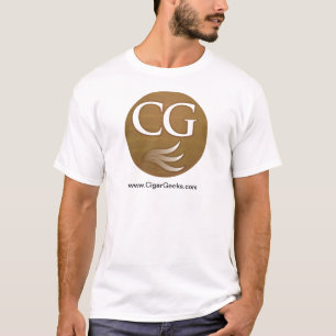 T-shirt de geeks de cigare avec le logo et