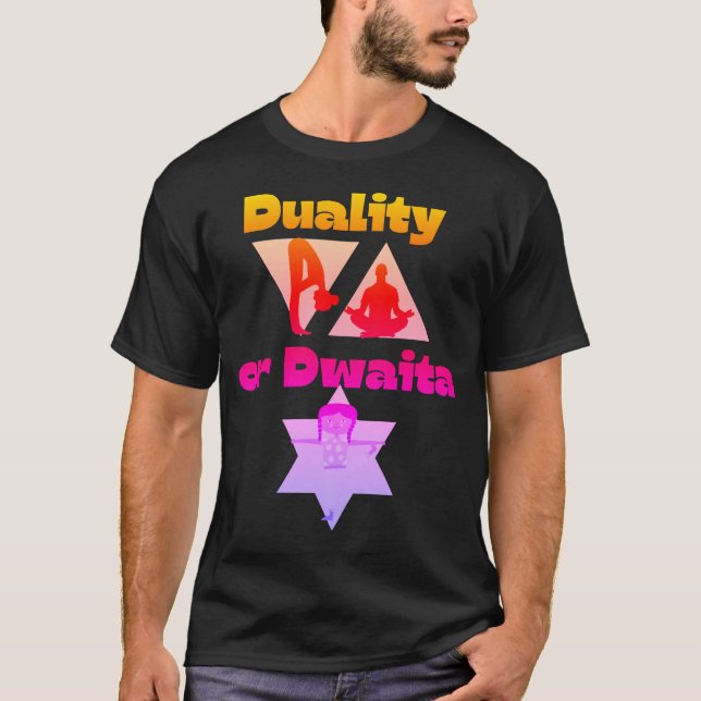 T-shirt de géométrie sacrée : Embrassez le profond (Devant)