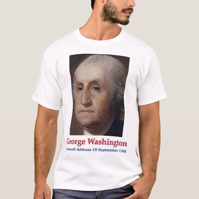T-shirt de George Washington Discours d'adieu (Devant)