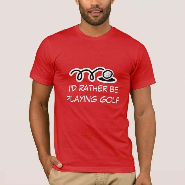 T-shirt de golf avec une citation amusante (Devant)