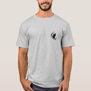 T-shirt de golf gris signature avec logo personnal