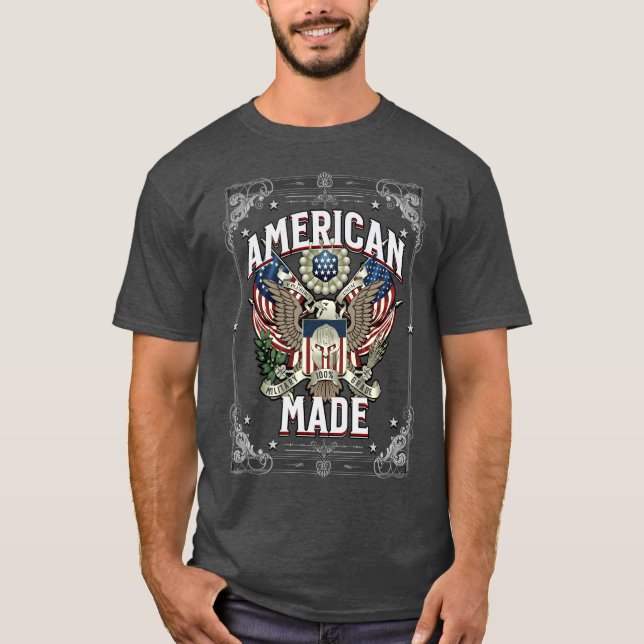 T-shirt de grade militaire victorien américain (Devant)