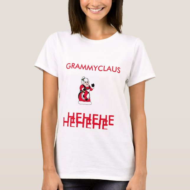 T-shirt de Grammyclaus pour Noël (Devant)