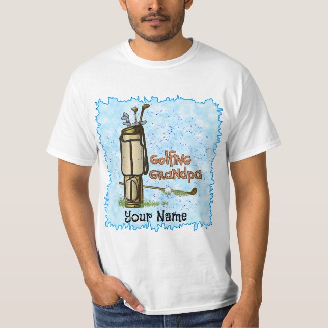 T-shirt de grand-père de golf (Devant)