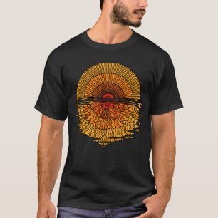 T-shirt de graphique de conception de l'eau de
