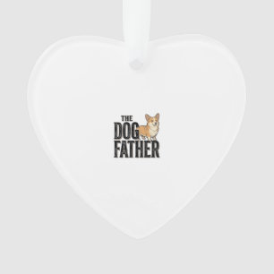 T-Shirt De gravure vintage Dogfather Corgi drôle
