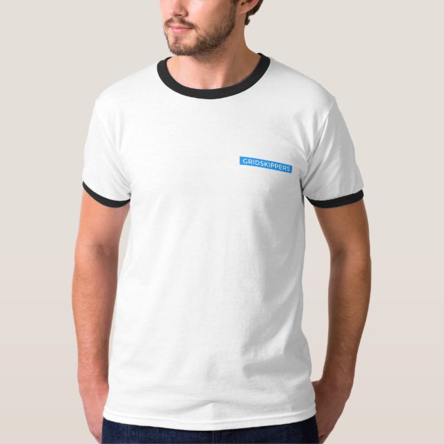 T-shirt de GRIDSKIPPERS avec la carte et les (Devant)
