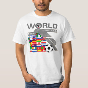 T-shirt de gris de drapeau d'équipe du football