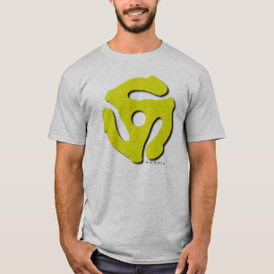T-shirt de gris d'insertion de disque de 45 t/mn