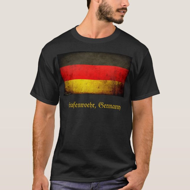 T-shirt de grunge de Grafenwoehr Allemagne (Devant)