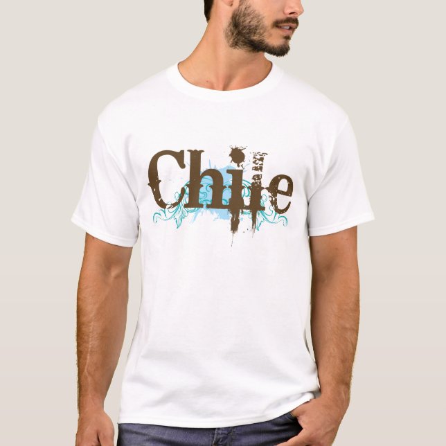 T-shirt de grunge du Chili (Devant)