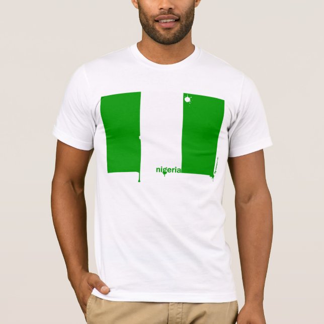 T-shirt de grunge du Nigéria (Devant)